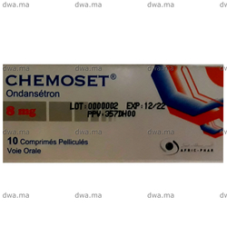 medicament CHEMOSET8 MGBoîte de 10 maroc