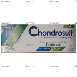 medicament CHONDROSULF400 MgBoite de 84 comprimés maroc