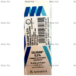 medicament CILOXAN0,003Tube de 3,5g maroc
