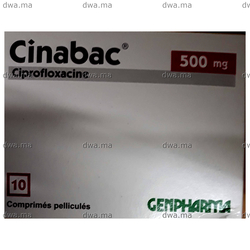 medicament CINABAC500 mg Comprimé pelliculéBoîte de 10 maroc