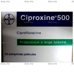 medicament CIPROXINE500 MGBoîte de 10 maroc