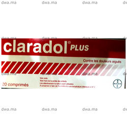 medicament CLARADOL PLUS250 MG / 50 MG / 150 MGBoîte de 20 maroc