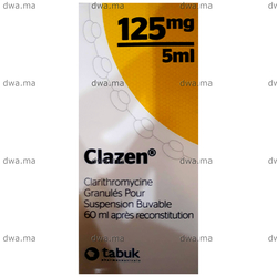 medicament CLAZEN125 MGFlacon de 60 ml maroc