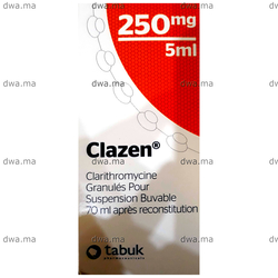 medicament CLAZEN250MGFlacon de 70 ml maroc