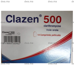 medicament CLAZEN500 MGBoite de 14 maroc
