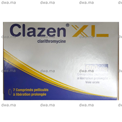 medicament CLAZEN XL500MGBoite de 7 maroc