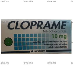 medicament CLOPRAME10 MGBoîte de 40 maroc