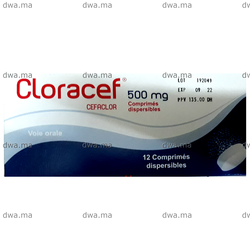 medicament CLORACEF500 mgBoîte de 12 maroc