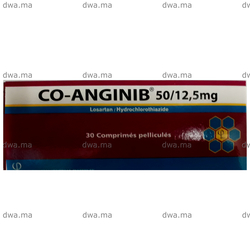 medicament CO-ANGINIB50 MG /12,5 MGBoite de 30 maroc