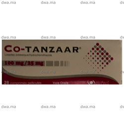 medicament CO-TANZAAR100 MG / 25 MGBoite de 28 maroc