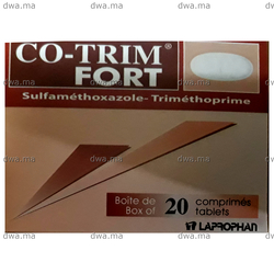 medicament CO-TRIM FORT800 MG / 160 MGBoîte de 20 maroc