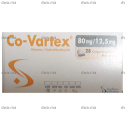 medicament CO-VARTEX80 MG / 12.5 MGBoite de 28 maroc