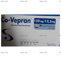 medicament CO-VEPRAN150MG/12,5 MGBoite de 28 comprimés maroc