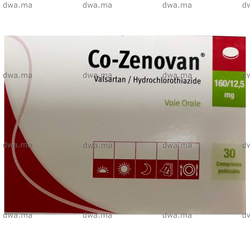 medicament CO-ZENOVAN160 MG / 12.5 MGBoite de 30 maroc