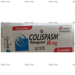 medicament COLISPASM80 MGBoite de 20 maroc