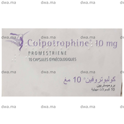 medicament COLPOTROPHINE10 mgBoîte de 10 maroc