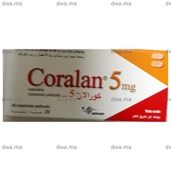 medicament CORALAN5 MGBoîte de 28 maroc