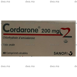 medicament CORDARONE200 MGBoîte de 40 maroc