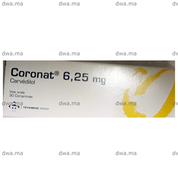 medicament CORONAT6,25 MGBoîte de 30 maroc