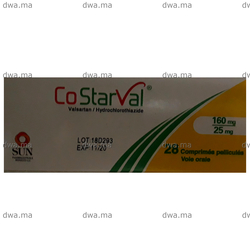 medicament COSTARVAL160 MG / 12.5 MGBoite de 28 maroc