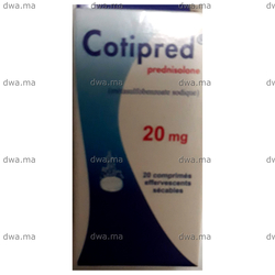 medicament COTIPRED20 MGBoîte de 20 maroc