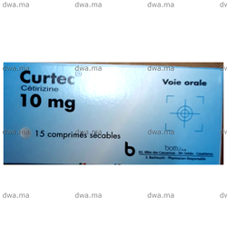medicament CURTEC10 MGBoîte de 15 maroc
