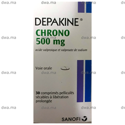 medicament DEPAKINE CHRONO500 MGBoîte de 30 maroc
