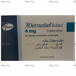 medicament DETRUSITOL SR4 MGBoîte de 28 maroc
