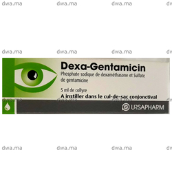 medicament DEXA-GENTAMICINE5 mg/ml CollyreFlacon de 5 ml maroc