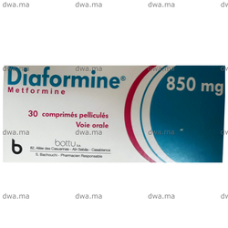 medicament DIAFORMINE850 MGBoite de 30 comprimés maroc