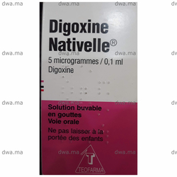medicament DIGOXINE NATIVELLE5 %Flaccon de 60 ml maroc