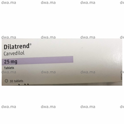 medicament DILATREND25 MGBoîte de 30 maroc