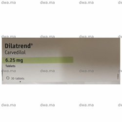medicament DILATREND6,25 MGBoîte de 30 maroc