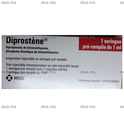 medicament DIPROSTENEBoîte de 1 seringue préremplie de 1ml et 2 aiguilles maroc