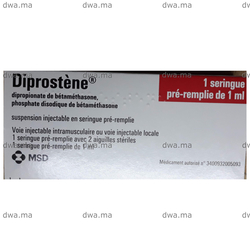 medicament DIPROSTENEBoîte de 1 seringue préremplie de 1ml et 2 aiguilles maroc