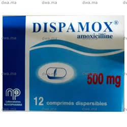 medicament DISPAMOX500 MGBoîte de 12 maroc