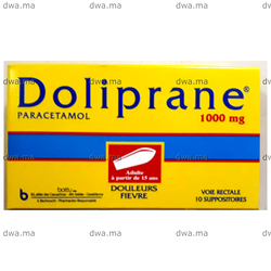 medicament DOLIPRANE1 GBoîte de 10 maroc