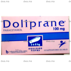 medicament DOLIPRANE100 MGBoîte de 10 maroc