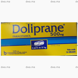 medicament DOLIPRANE500 MGBoîte de 16 maroc