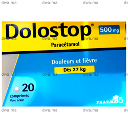 medicament DOLOSTOP500 MGBoite de 20 maroc