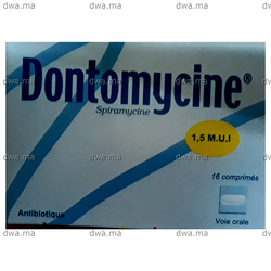 medicament DONTOMYCINE1,5 M.UIBoîte de 16 maroc