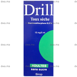 Drill Toux Seche Adulte 15 Mg 5 Ml Flacon De 150ml Medicament