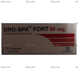 medicament DRO-SPA FORT80 MGBoite de 20 maroc
