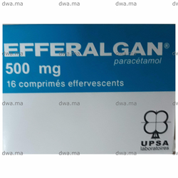 medicament EFFERALGAN500 MGBoîte de 16 maroc
