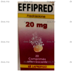 medicament EFFIPRED20 MGBoîte de 20 maroc