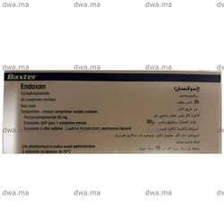 medicament ENDOXAN50 MG, Comprimé enrobéBoîte de 50 maroc