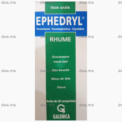 medicament EPHEDRYL CompriméBoîte de 20 maroc
