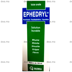 medicament EPHEDRYL Solution buvableFlacon de 100 ml maroc