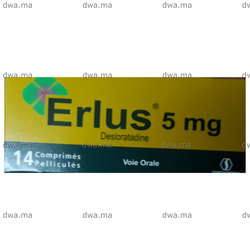 medicament ERLUS5 MGBoite de 14 comprimés maroc