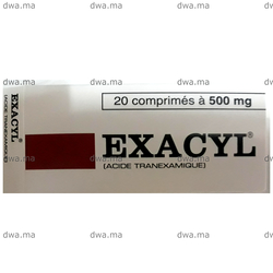 medicament EXACYL500 MGBoîte de 20 maroc